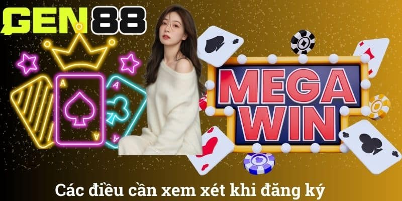 Các điều cần xem xét khi đăng ký
