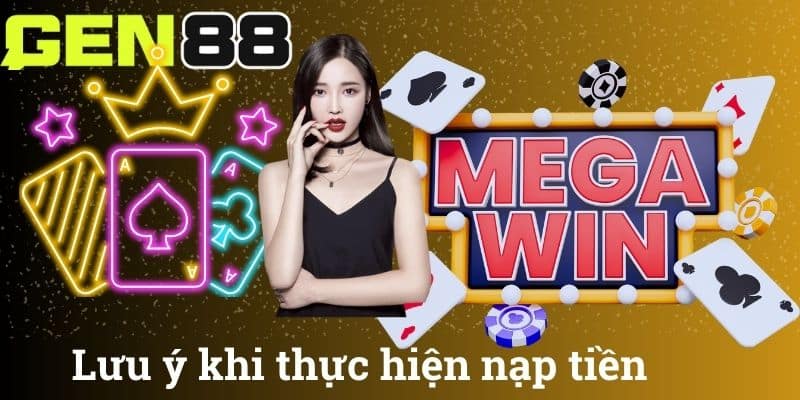 Lưu ý khi thực hiện nạp tiền